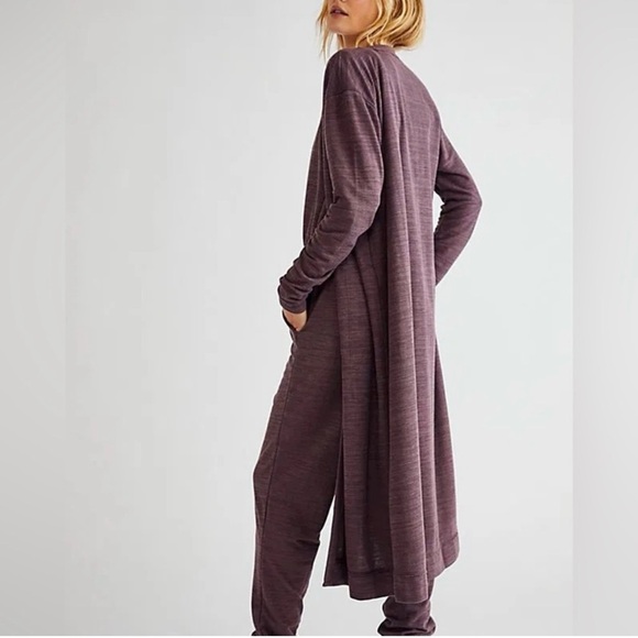 Free People Beach Plum Lounge Robe/cardigan size small nwt - Picture 1 of 11